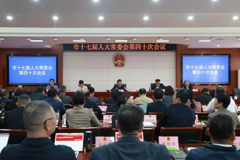 市十七届人大常委会举行第四十次会议